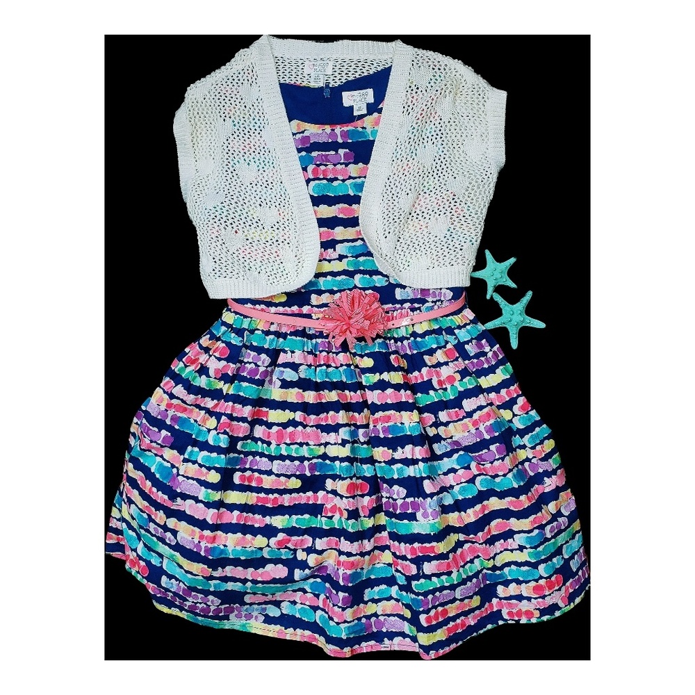Water Color Print Dress